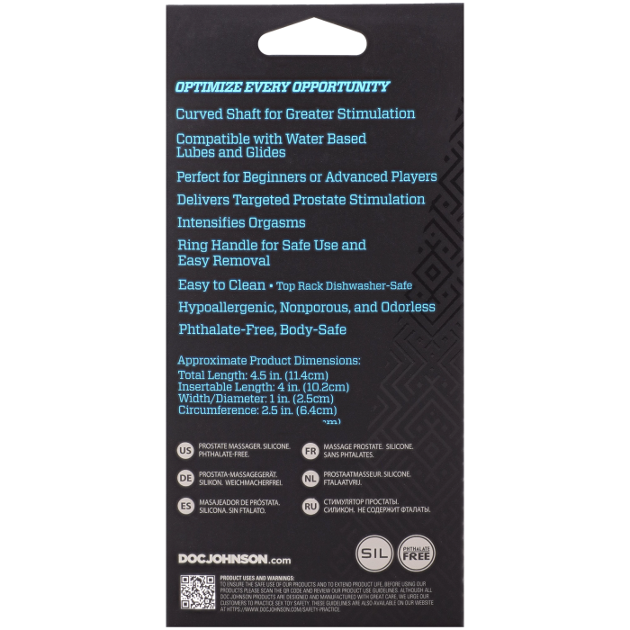 doc-johnson-optimale-zig-zag-masseur-prostate-silicone-noir image 4
