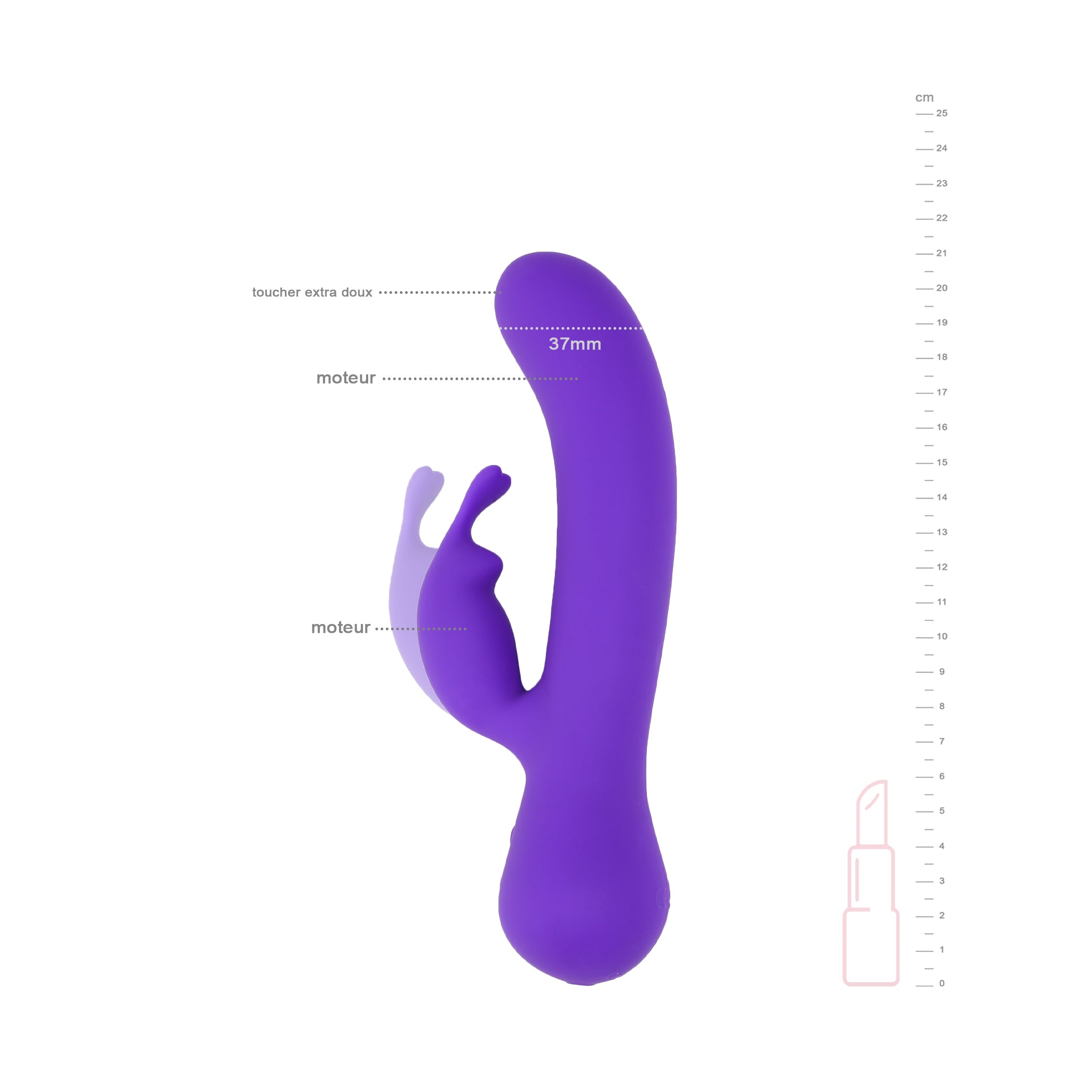 be-happy-ferveur-vibromasseur-rabbit-violet-double-stimulation image 2