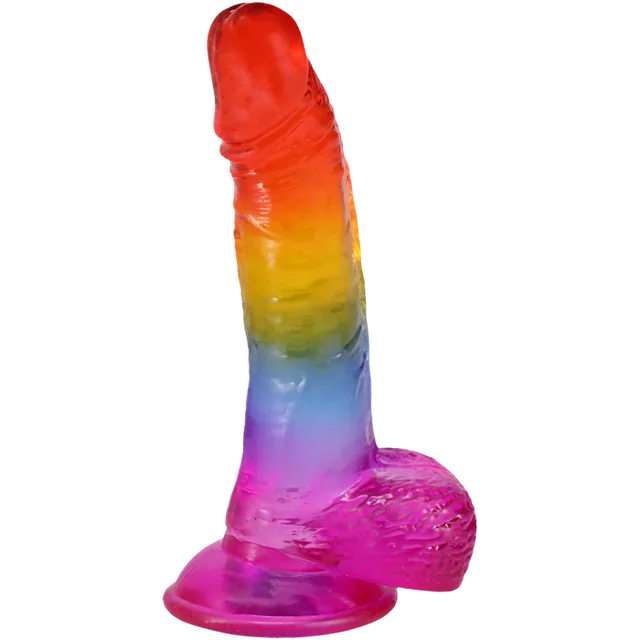 doc-johnson-crystal-jellies-gode-r-aliste-21-cm-rainbow image 1