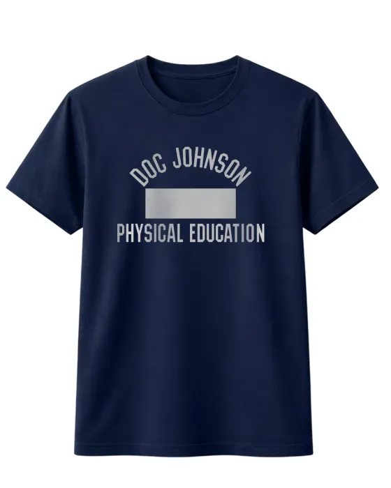 doc-johnson-physical-education-t-shirt-coton-bleu-marine image 1