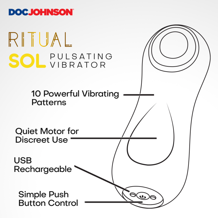 doc-johnson-ritual-sol-vibromasseur-pulsant-jaune image 4