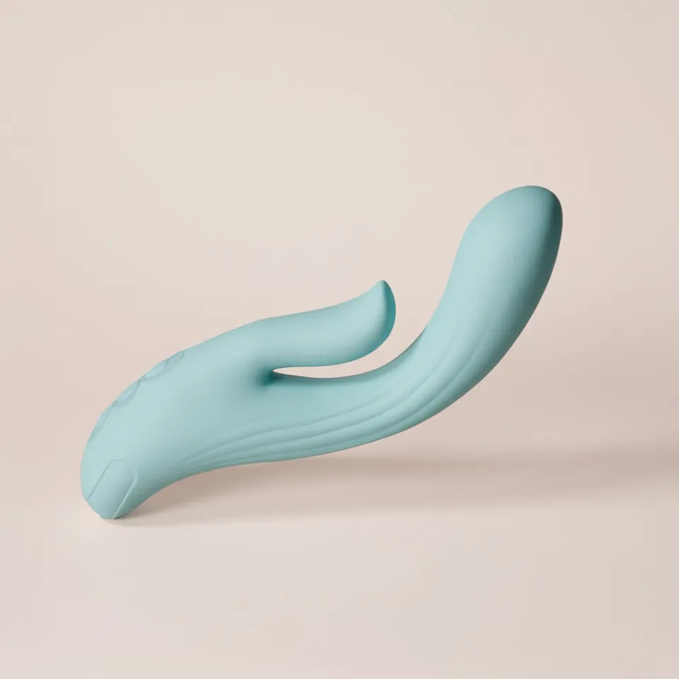 be-happy-sextoy-vaginal-vibromasseur-rabbit-com-te-bleu image 1
