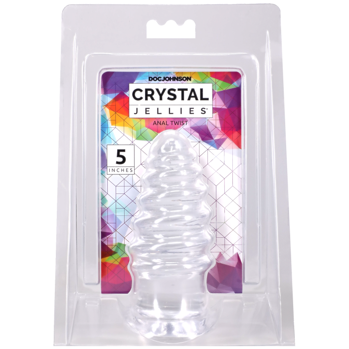 doc-johnson-crystal-jellies-anal-twist-plug-anal-transparent-5 image 3