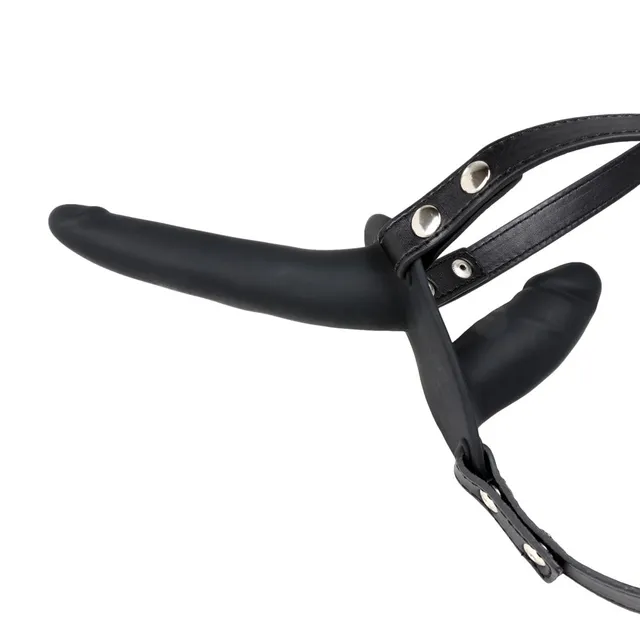 be-happy-double-gode-ceinture-noir-double-stimulation image 1