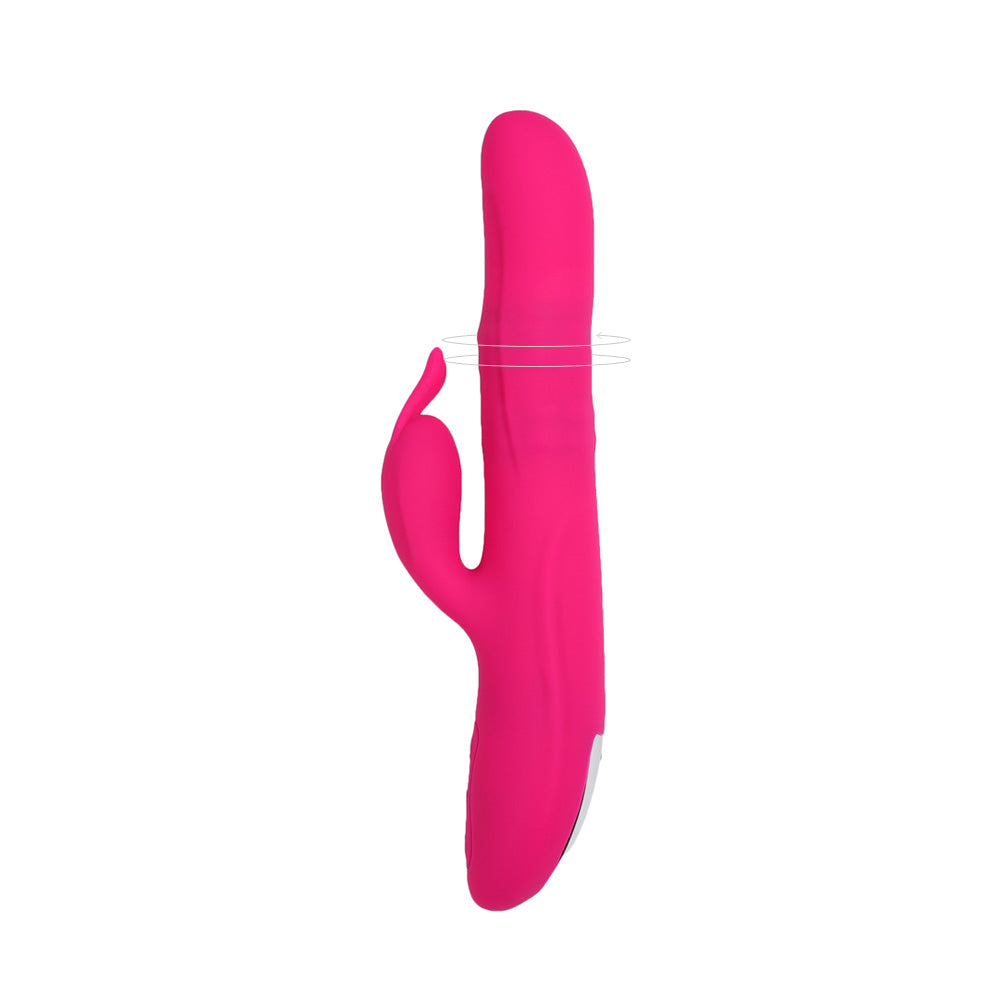 be-happy-rabbit-vibrant-virevolte-vibromasseur-rose-rotatif image 2