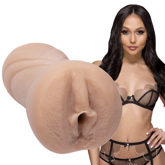 doc-johnson-signature-strokers-ariana-marie-masturbateur-poche-vanille image 2