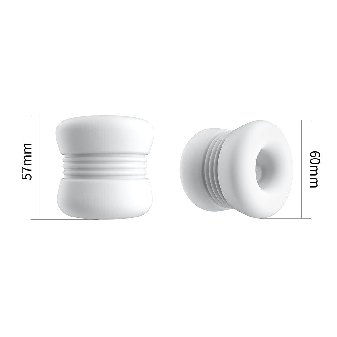 be-happy-wavy-masturbateur-cockring-bumper-blanc-tpe-souple image 4