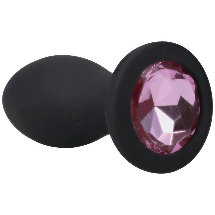 doc-johnson-booty-bling-plug-anal-vibrant-silicone-rose-7-cm image 2