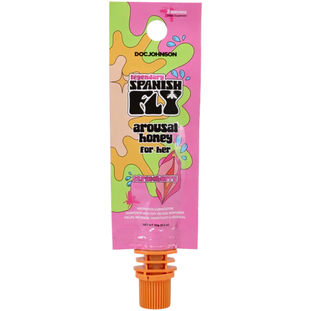 doc-johnson-spanish-fly-miel-intime-femme-fraise-individuel image 1