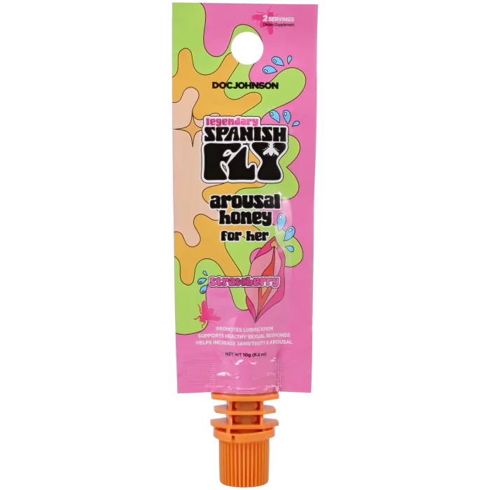 doc-johnson-spanish-fly-miel-intime-femme-fraise-individuel image 1