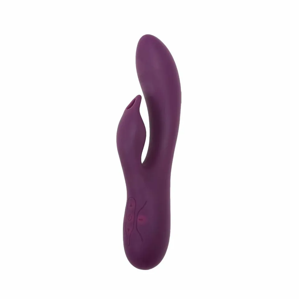 be-happy-extase-rabbit-vibromasseur-violet-silicone-rechargeable image 1
