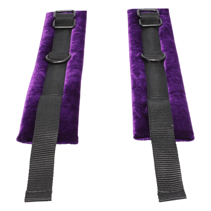 doc-johnson-merci-velvet-menottes-chevilles-velours-violet image 2