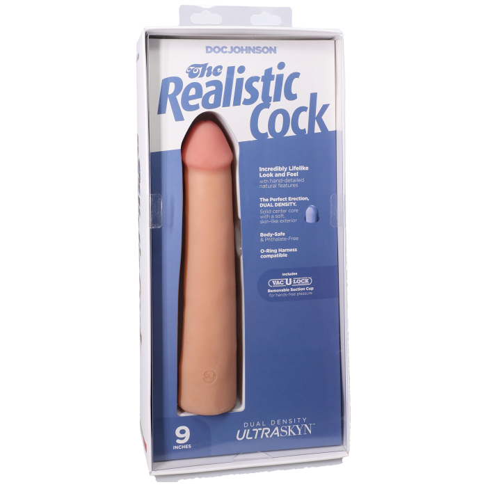 doc-johnson-realistic-cock-9-gode-ventouse-vanille image 8