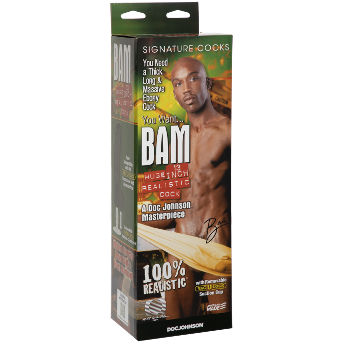 doc-johnson-signature-cocks-bam-gode-33-cm-chocolat image 5