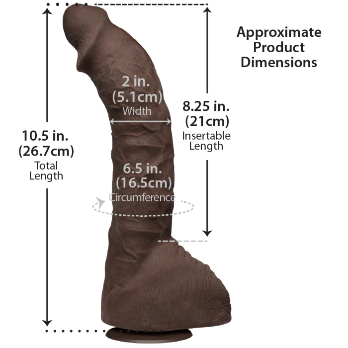 doc-johnson-signature-prince-yahshua-gode-26-cm-chocolat image 3