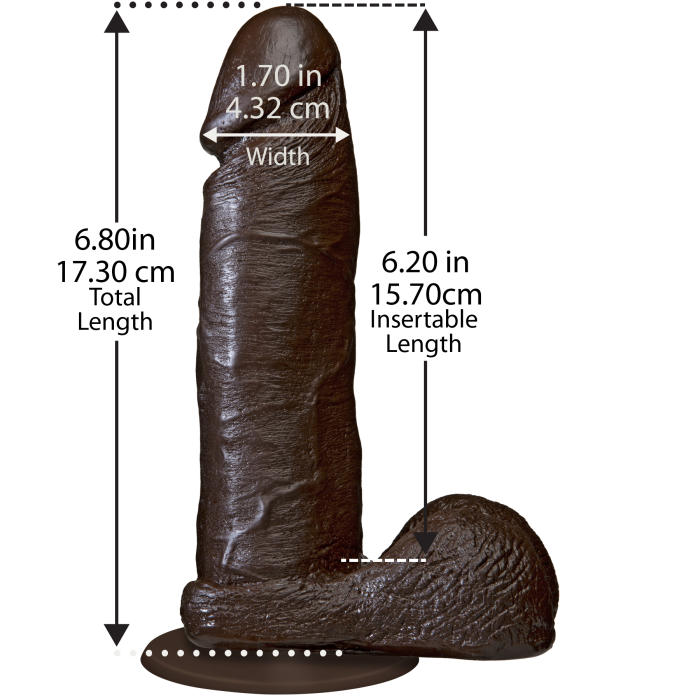 doc-johnson-the-realistic-cock-gode-r-aliste-15-cm-ventouse-marron image 2