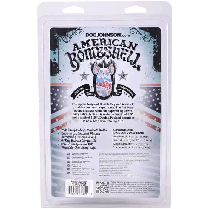 doc-johnson-american-bombshell-double-payload-plug-anal-gun-metal image 4