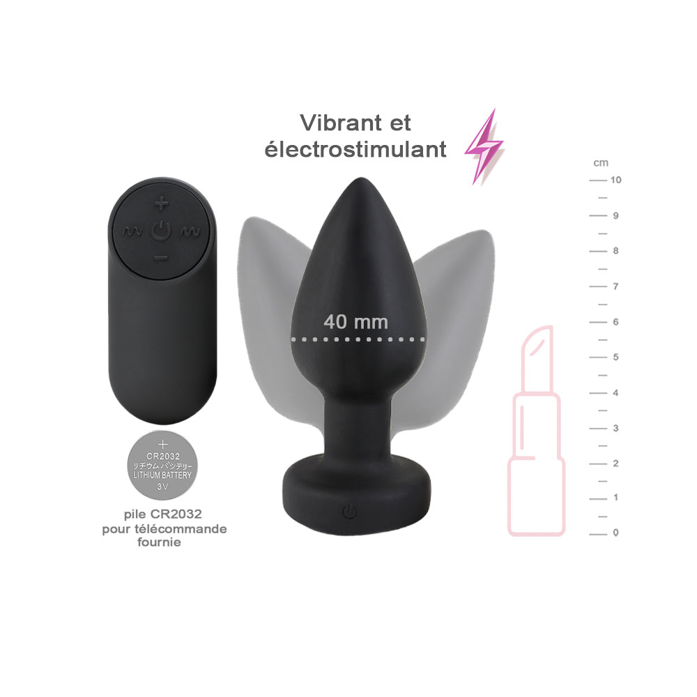 be-happy-disjonct-plug-anal-noir-lectrostimulation-vibrant image 2