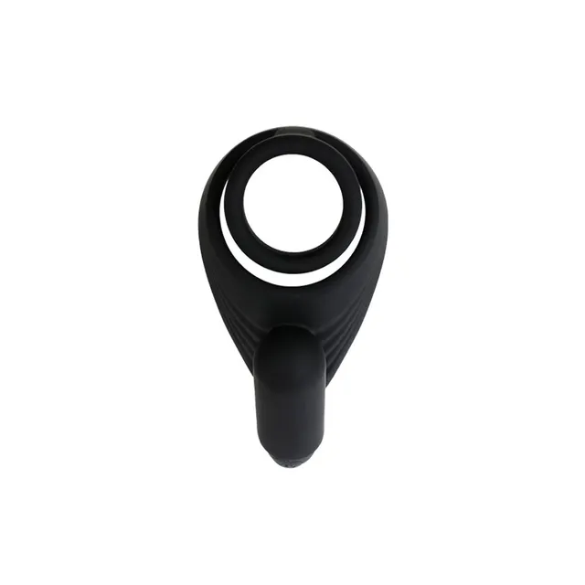 be-happy-vortex-cockring-vibrant-t-l-command-noir-silicone image 1