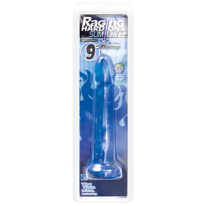 doc-johnson-raging-hard-ons-slimline-9-inch-gode-anal-bleu-cobalt image 2