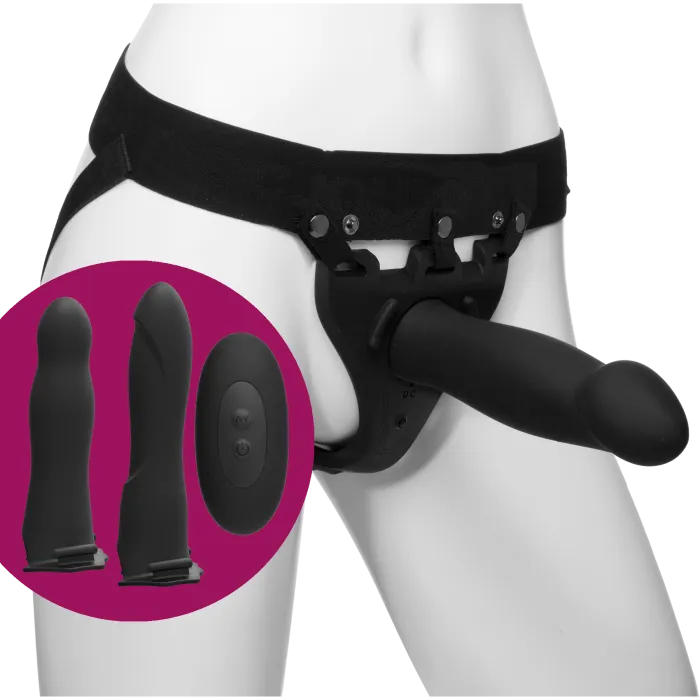 doc-johnson-body-extensions-be-naughty-harnais-vibrant-4-pi-ces image 1