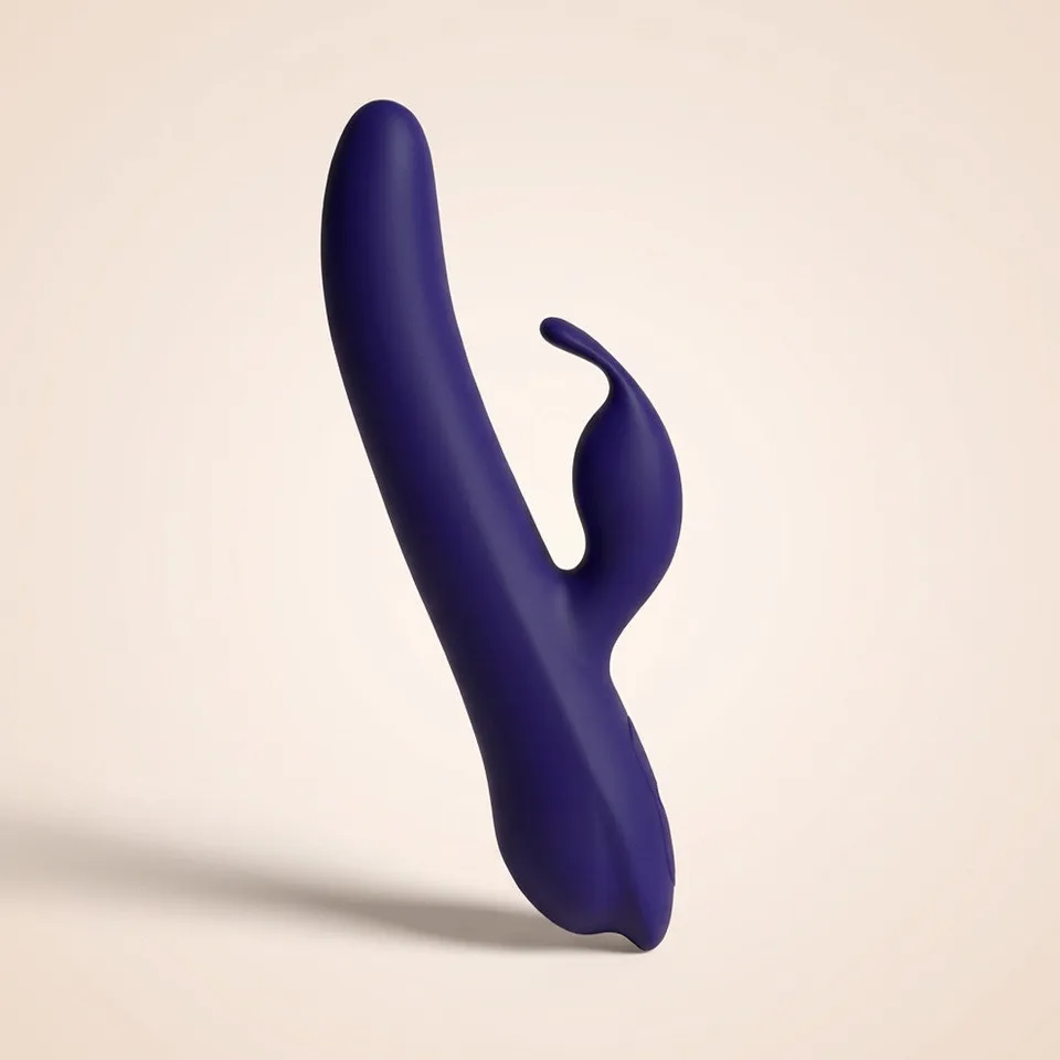 be-happy-rep-re-rabbit-vibrant-bleu-double-stimulation-silicone image 1