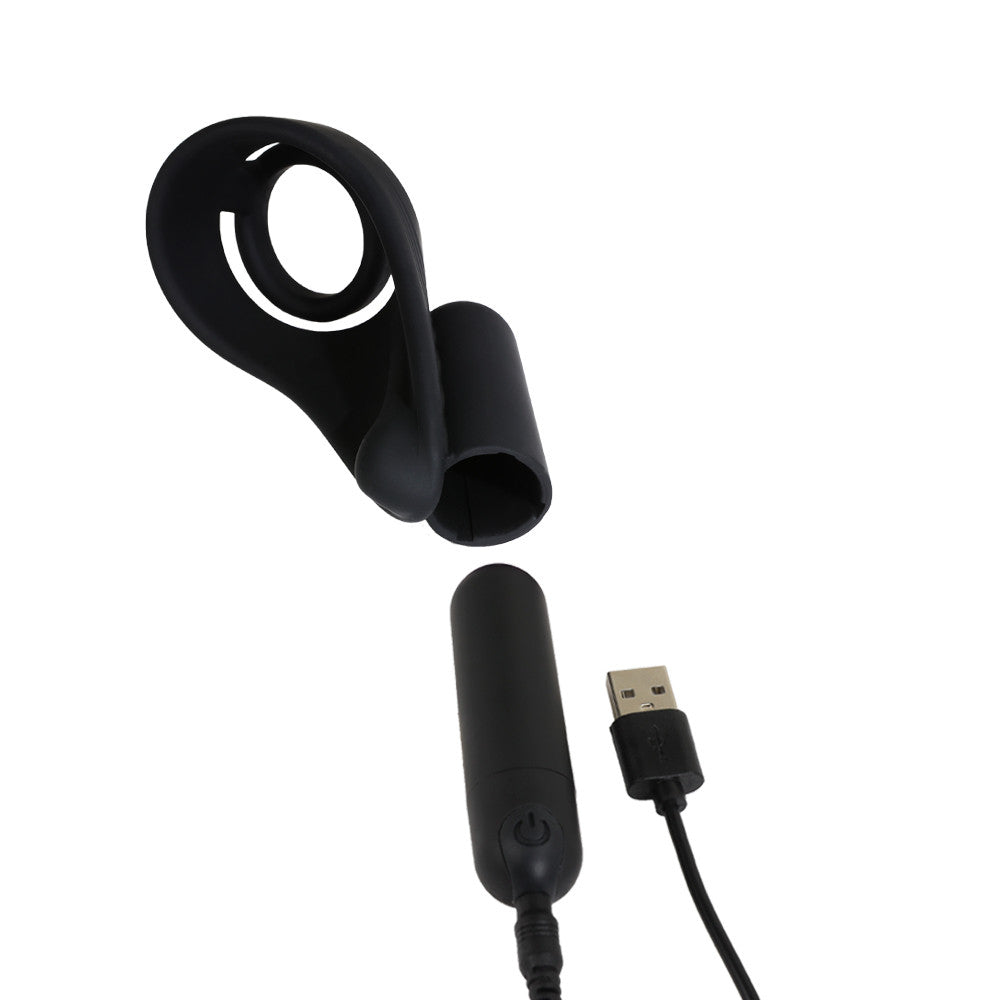 be-happy-vortex-cockring-vibrant-t-l-command-noir-silicone image 4