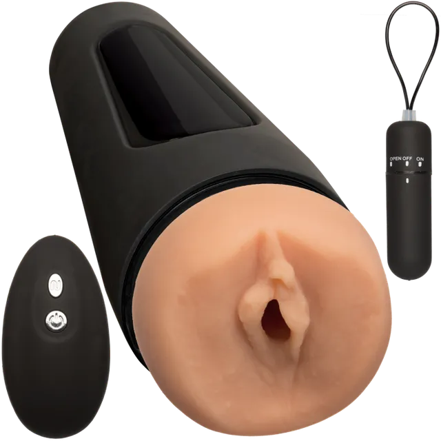 doc-johnson-main-squeeze-vibro-masturbateur-vanille image 1