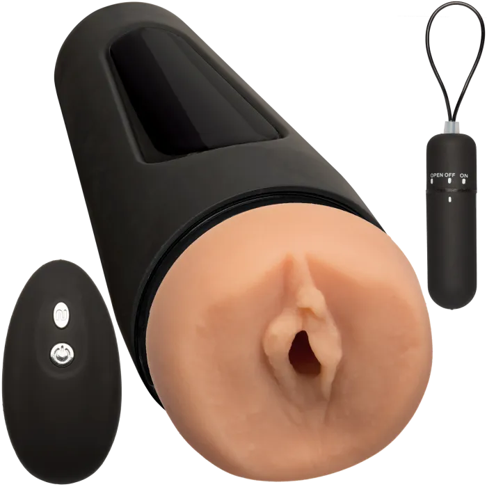 doc-johnson-main-squeeze-vibro-masturbateur-vanille image 1