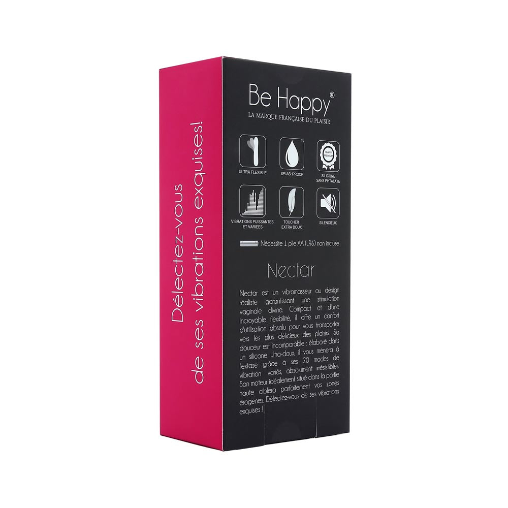 be-happy-nectar-vibromasseur-r-aliste-silicone-rose image 6