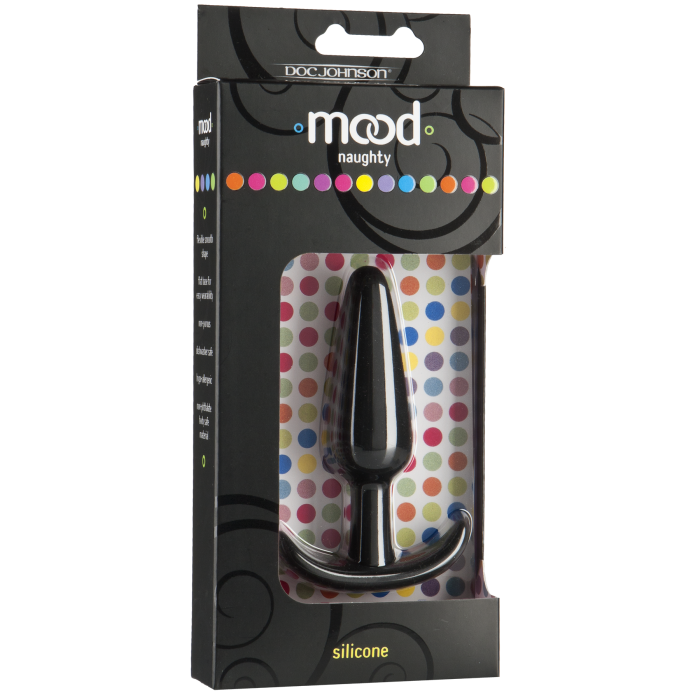 doc-johnson-mood-naughty-1-plug-anal-medium-silicone-noir image 2