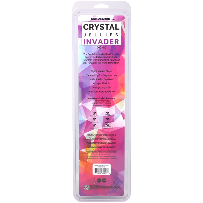 doc-johnson-crystal-jellies-invader-gode-transparent-sans-phtalates image 6