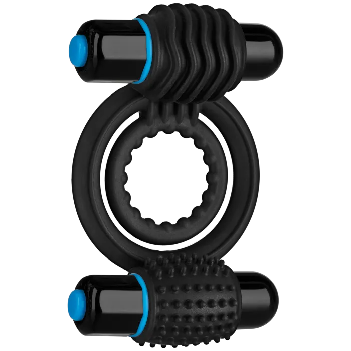 doc-johnson-optimale-double-c-ring-anneau-vibrant-noir-10-vibrations image 1
