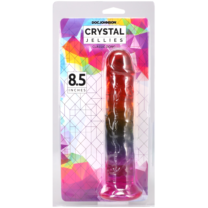 doc-johnson-crystal-jellies-dong-gode-rainbow-21-5-cm image 5