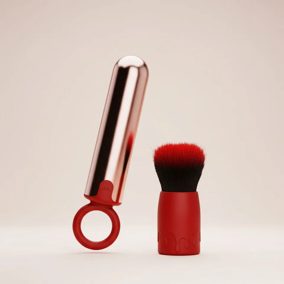 be-happy-sextoy-clitoridien-stimulateur-pinceau-crush-rouge image 1
