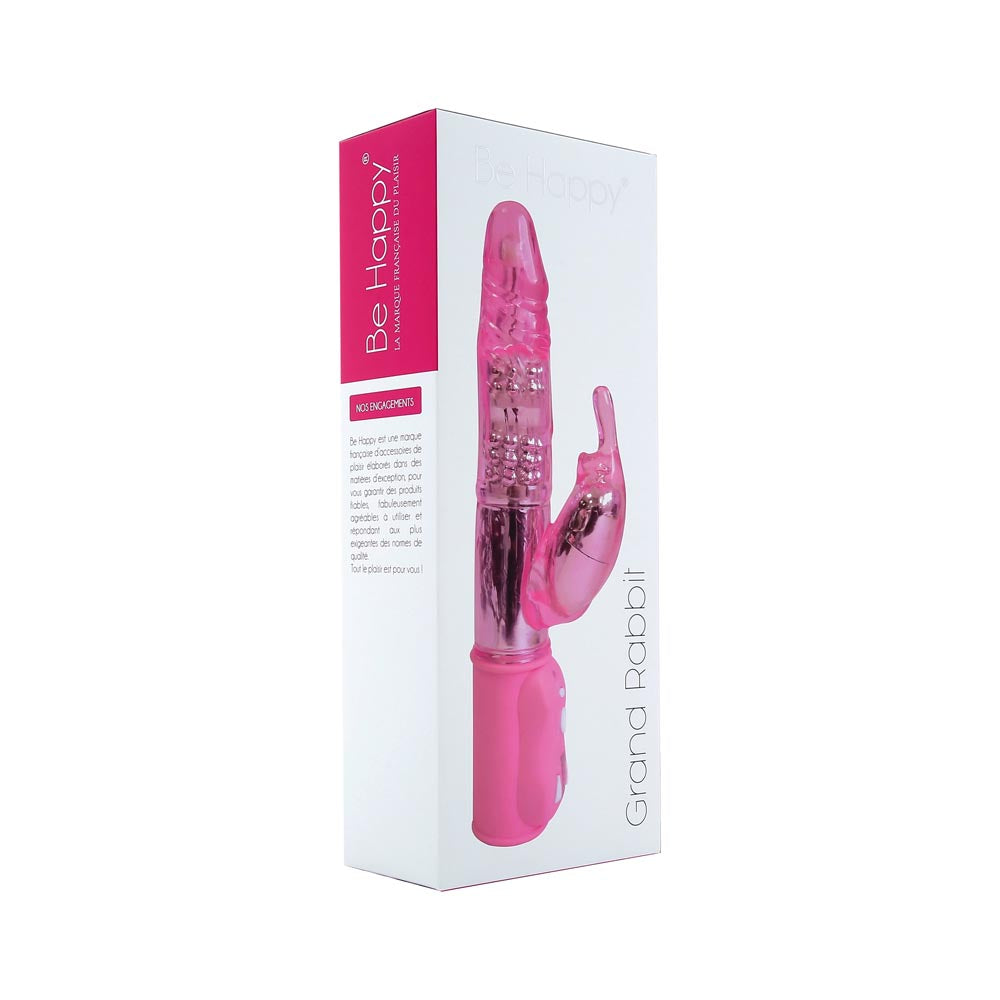 be-happy-grand-rabbit-vibromasseur-vaginal-rose-perles-rotatives image 5