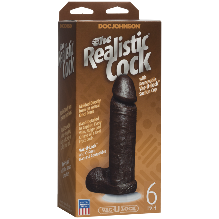 doc-johnson-the-realistic-cock-gode-r-aliste-15-cm-ventouse-marron image 4