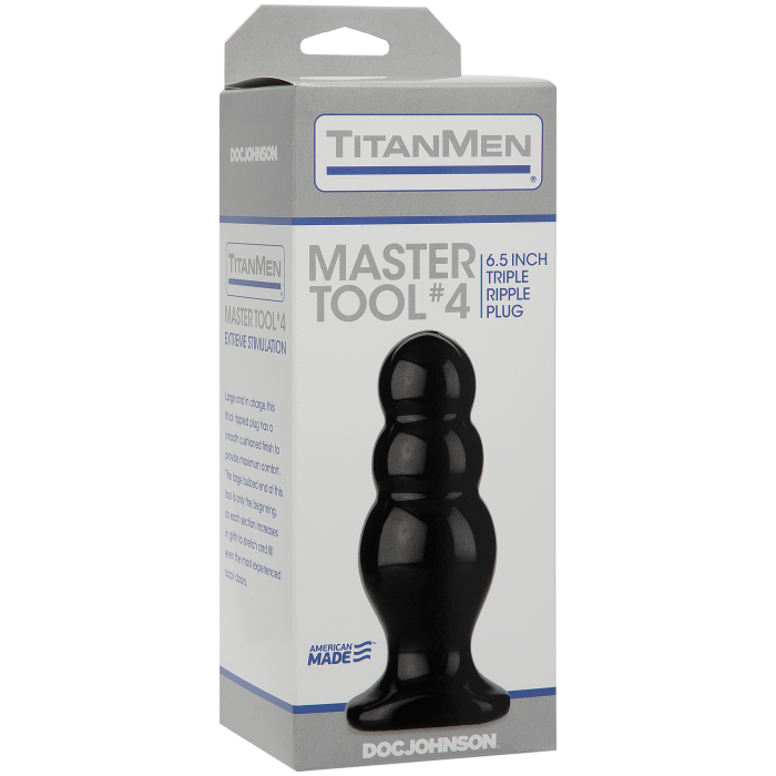 doc-johnson-titanmen-master-tool-4-plug-anal-noir image 3