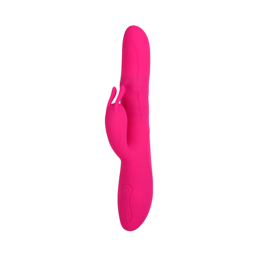 be-happy-rabbit-vibrant-virevolte-vibromasseur-rose-rotatif image 1