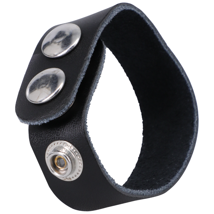 doc-johnson-rock-solid-anneau-p-nis-cuir-noir-3-pressions image 3