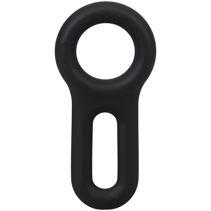 doc-johnson-rock-solid-keyhole-cockring-silicone-noir image 2