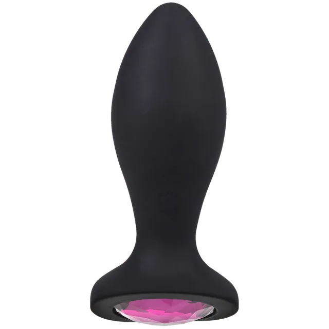 doc-johnson-booty-bling-plug-anal-vibrant-silicone-rose-7-cm image 1