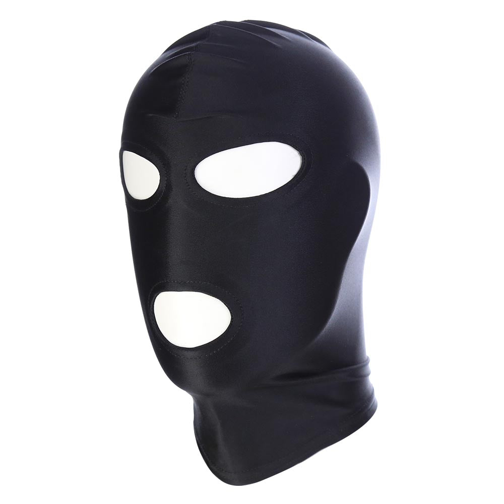 be-happy-domination-soft-cagoule-ouverte-spandex-noire-yeux-bouche image 1