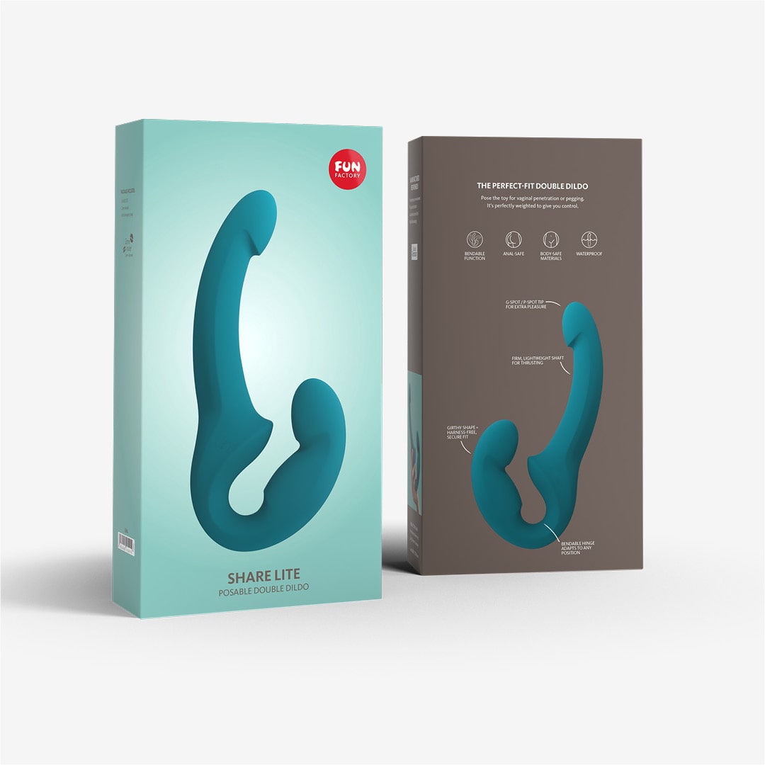 fun-factory-share-lite-double-gode-bleu-sans-vibration-harnais image 6