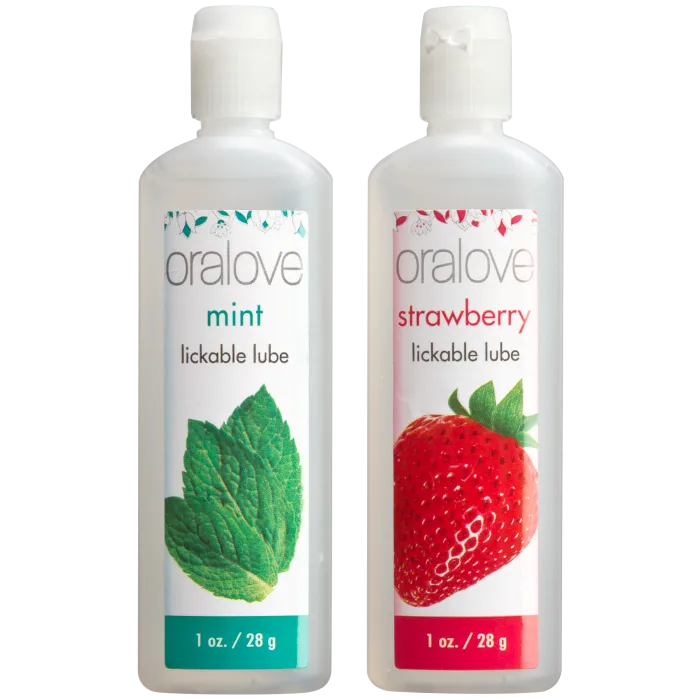 doc-johnson-oralove-duo-lubrifiant-fraise-menthe-2x29-ml image 1