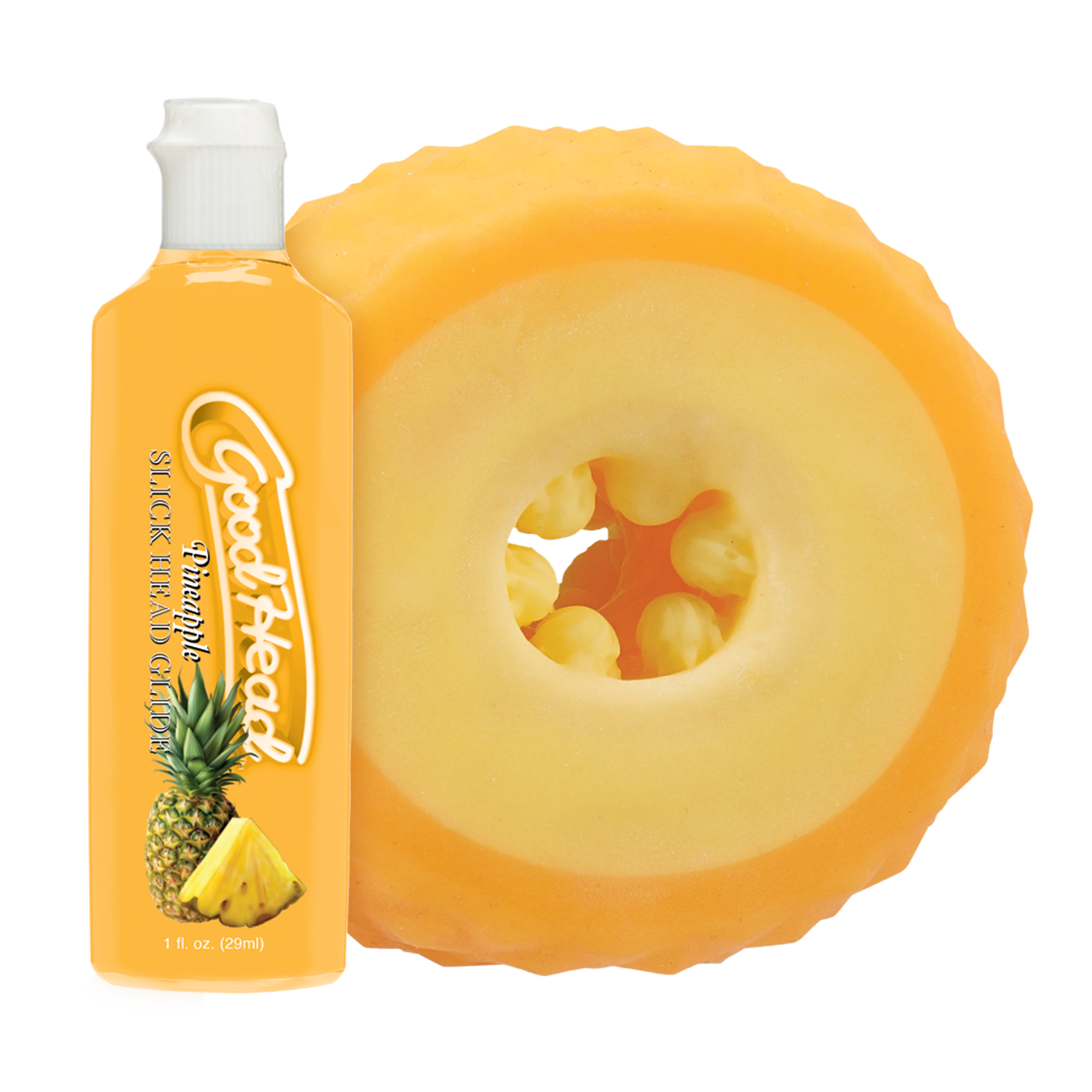 doc-johnson-goodhead-pineapple-blowjob-set-masturbateur-ananas image 1