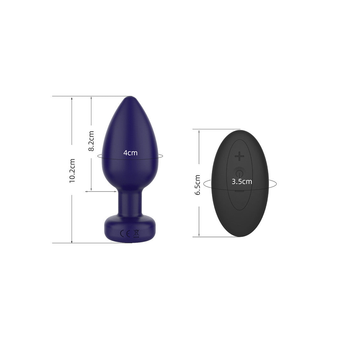 be-happy-contexte-plug-anal-vibrant-t-l-command-bleu-s image 6
