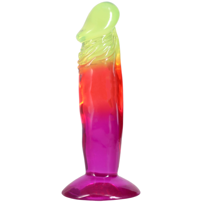 doc-johnson-crystal-jellies-dong-gode-16-5-cm-rainbow-souple image 1