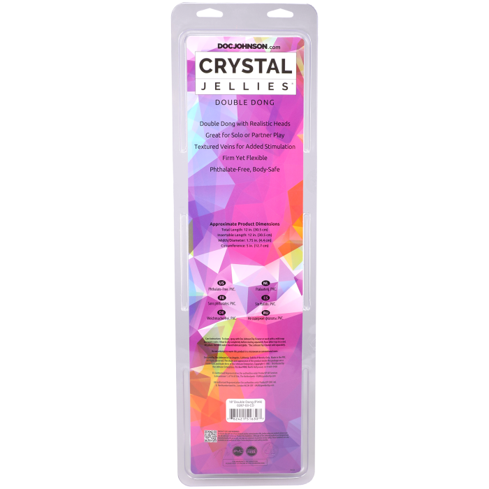 doc-johnson-crystal-jellies-gode-double-45-cm-rose image 3