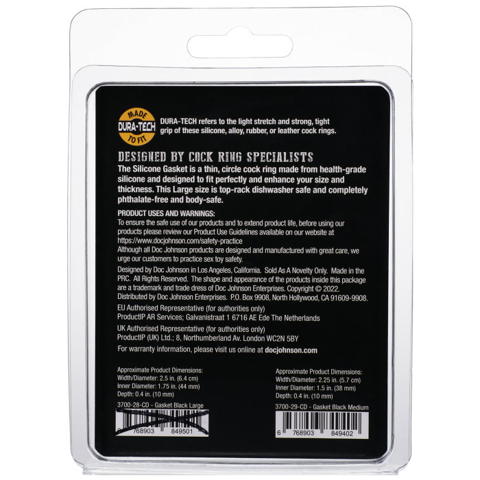 doc-johnson-rock-solid-gasket-anneau-silicone-m-noir image 7